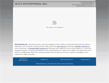 Tablet Screenshot of butzenterprisesinc.com